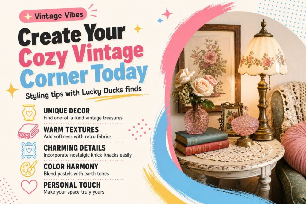 Creating a Cozy Vintage Corner: Styling Tips with Lucky Ducks Resale Finds
