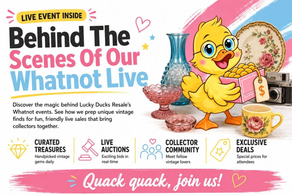 Behind the Scenes: How Lucky Ducks Resale Prepares for a Whatnot Live Shopping Event