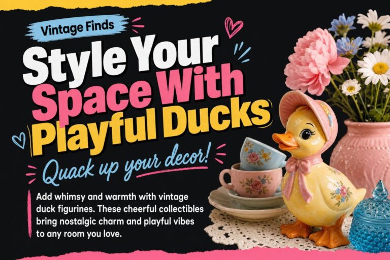 From Duck Figurines to Decor: Styling Your Space with Playful Vintage Finds